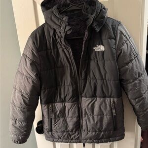 The North Face Charcoal and Black Hooded Jacket